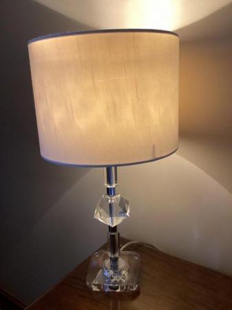 Image 1 of Crystal lamp complete with white shade