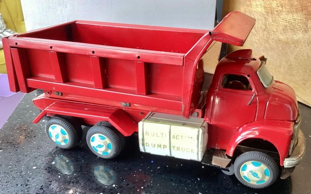 Preview of the first image of 1960’s Yonezawa Chevrolet 2-door Delivery Dump Truck.