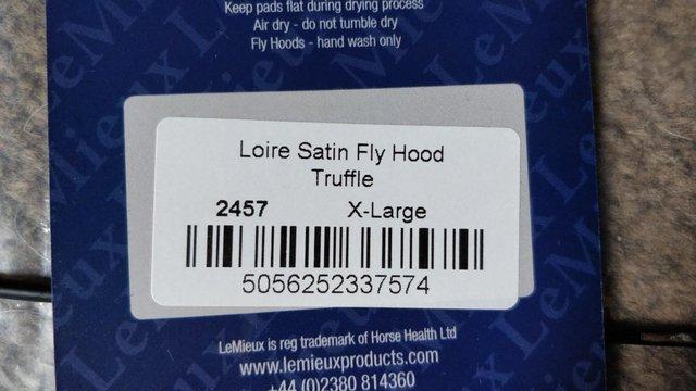 Image 6 of LEMIEUX LOIRE SATIN FLY HOOD TRUFFLE X-LARGE
