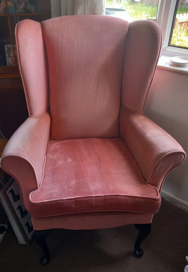 Preview of the first image of Winged Back Chair in good condition.