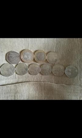 Image 2 of Collectible 50p,s,and two pound ?? coins,