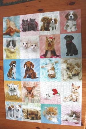 Image 3 of Jumbo Puzzle Keith Kimberlin  Cuddly Friends 1000pc