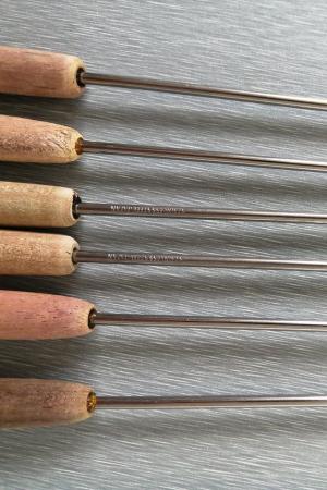 Image 18 of 2 Sets of Stainless Steel Fondue Forks/Skewers.