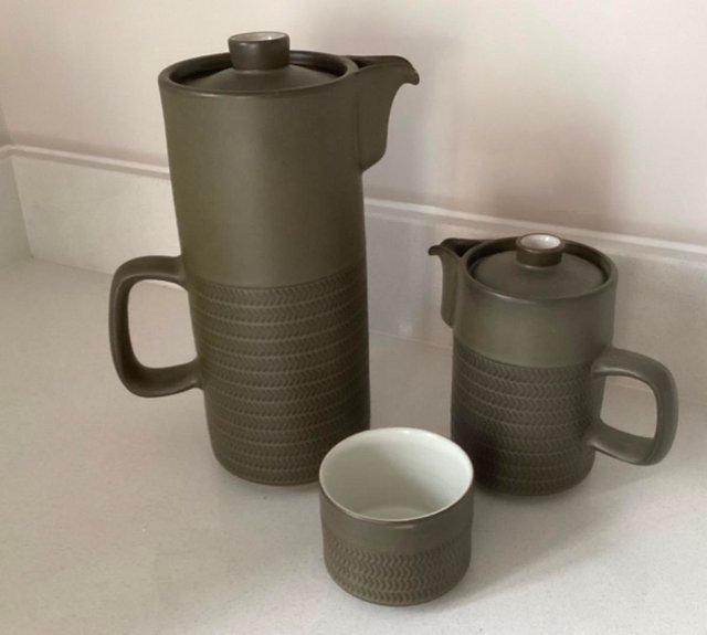 Preview of the first image of DENBY Vintage Retro Coffee Set.