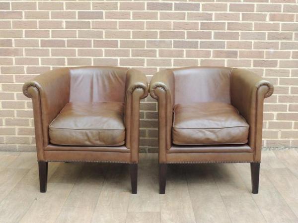 Image 1 of Pair of Laura Ashley Osborne Tub Chairs (UK Delivery)