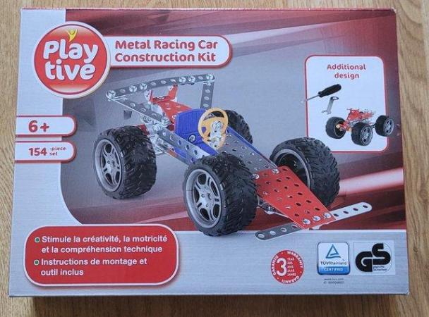 Image 3 of Playtive Metal Racing Car Construction Kit. 6+, 154 piece