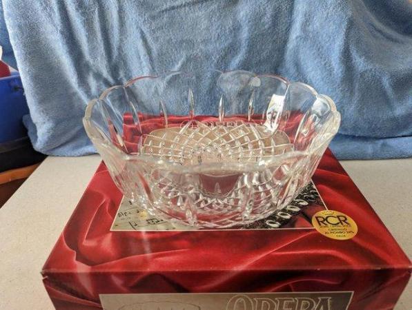Image 2 of Crystal Glass Bowl Italian Made