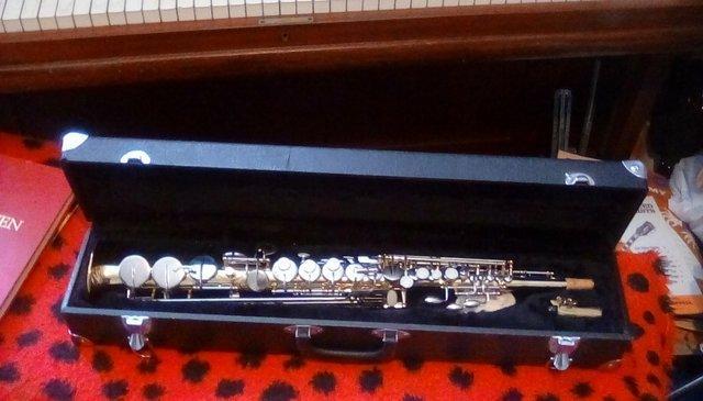 Preview of the first image of Soprano saxophone earlham mint condition.