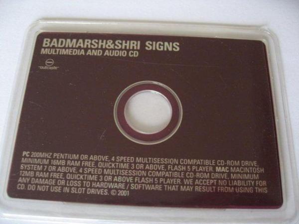 Image 3 of Badmarsh&Shri – Signs – Credit Card Size Multimedia & Audio