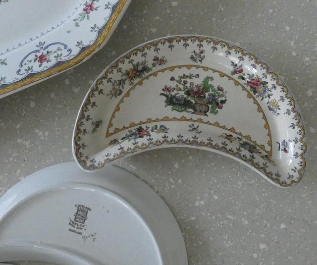 Preview of the first image of Rare Copland Spode."Chelsea" Serving and half moon plates.