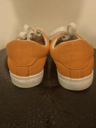 Image 1 of New Look orange canvas shoes size 7