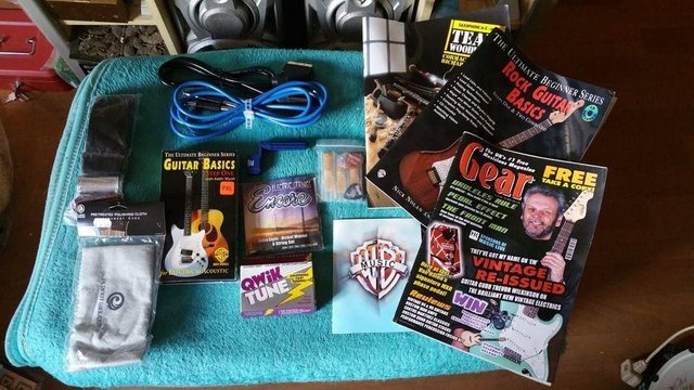 Preview of the first image of Job lot of Music items video strings magazines etc NEW!.