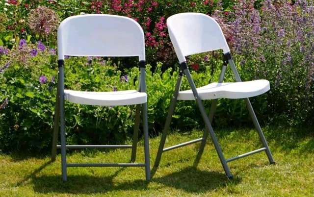 Preview of the first image of LOVELY  PAIR OF BAKALITE  FULLY FOLDING CHAIRS.