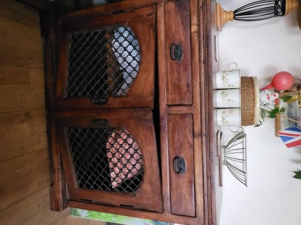 Image 1 of Beautiful grained 2 drawer and 2 door cupboard