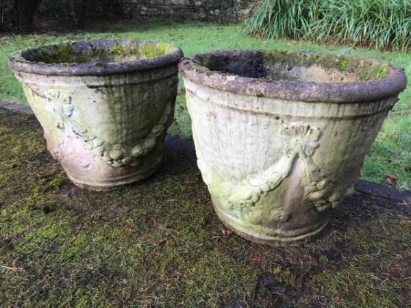 Image 1 of Two large garden planters being sold as a pair