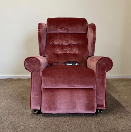 Image 3 of LUXURY ELECTRIC RISER RECLINER ROSE PINK CHAIR ~ CAN DELIVER