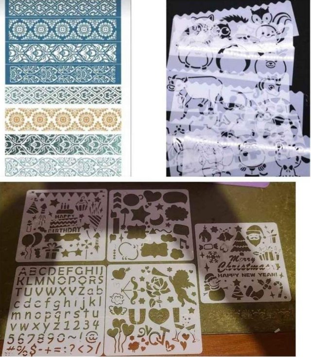 Preview of the first image of Craft stencils - choice of 3.