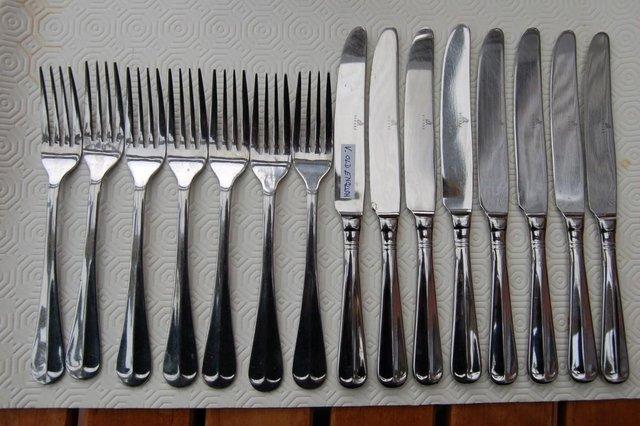 Image 6 of Viners 'Glamour' Stainless Vintage Cutlery, Nice Condition