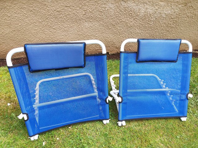 Preview of the first image of Pair of back rests. Ideal for reading in bed or on the beach.