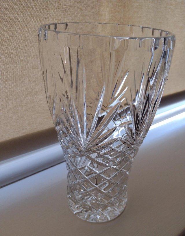 Preview of the first image of 'Zawiercie' Polish Cut Glass Vase.