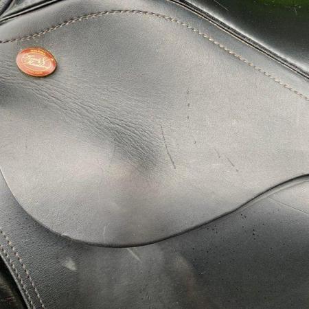 Image 3 of Kent and Masters 17 inch flat back saddle