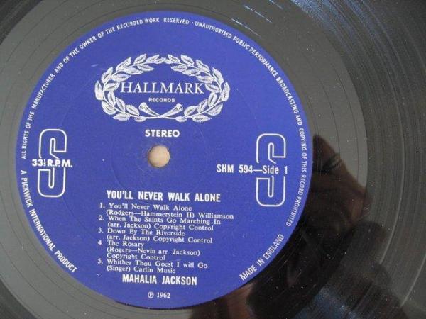 Image 3 of Mahalia Jackson – You’ll Never Walk Alone LP– Hallmark Re