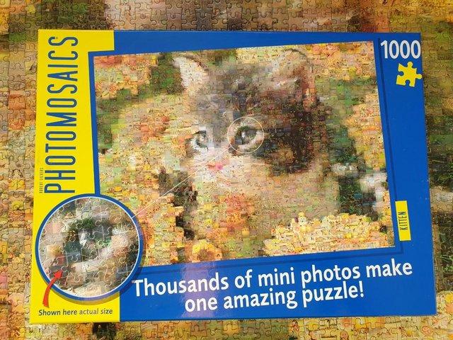 Preview of the first image of 1000 PIECE PHOTOMOSAICS JIGSAW CALLED KITTENS, ONLYDONE ONCE.