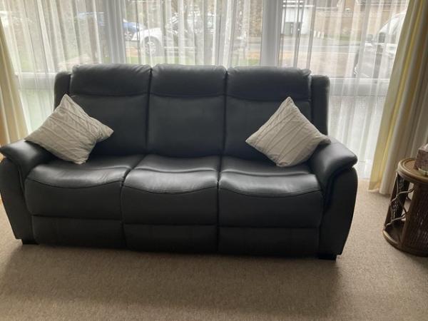 Image 3 of SOLD ……..Settee and two manual recliners