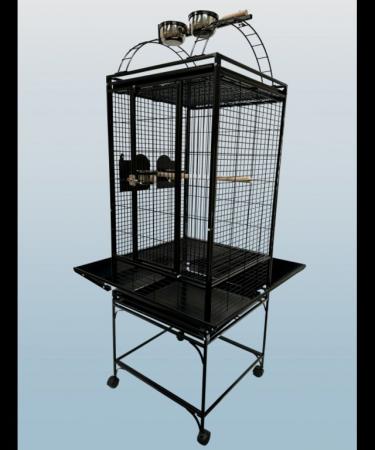 Image 4 of Parrot-Supplies Colorado Play Top Parrot Cage Black