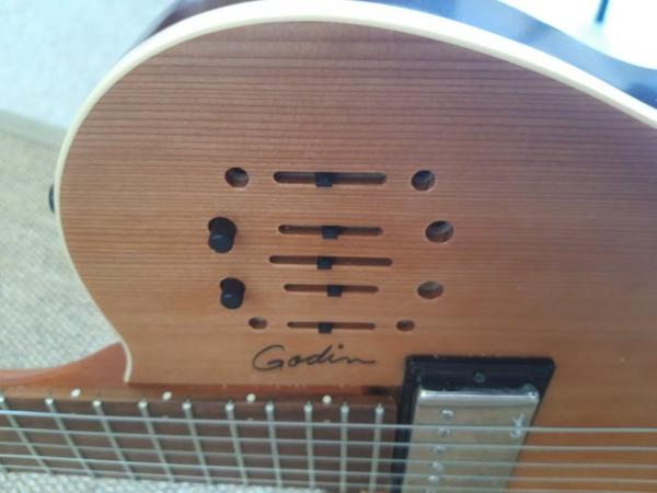 Image 5 of Lefthanded Godin A6 Ultra Electro Acoustic Guitar.
