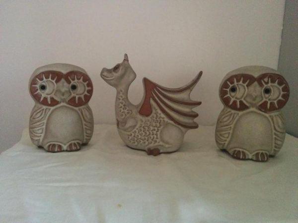 Image 2 of Shelf Pottery money Boxes dating from mid 1980's.