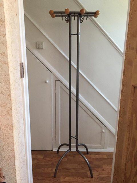 Preview of the first image of Ikea metal coat stand holds a lot of coats.