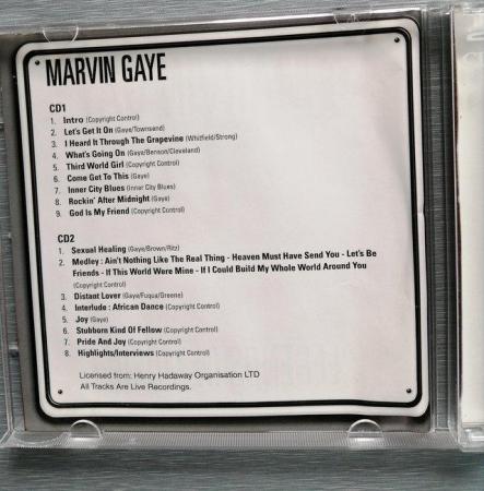 Image 4 of Marvin Gaye 2 fisc album of live recordings.  17 tracks.