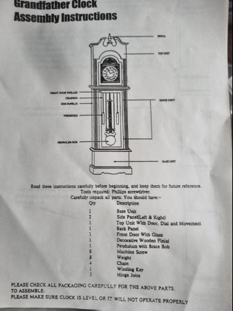 Image 2 of Grandfather Clock Self Assembly Kit