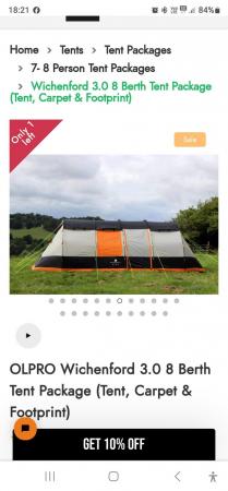 Image 1 of Olpro wichenford 3 tent,8 berth