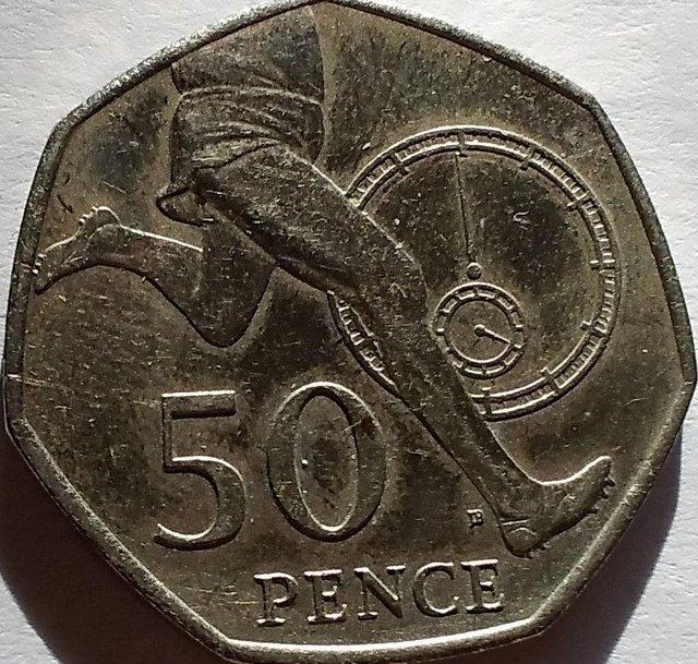 Preview of the first image of 2004 Roger Bannister 50p Coin in very good.