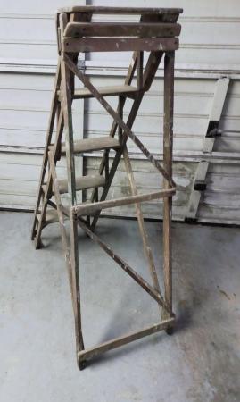 Image 1 of Vintage wooden step ladders