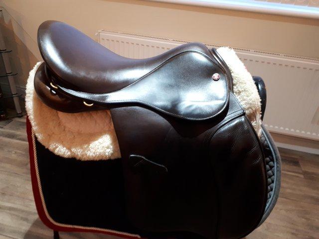 Preview of the first image of 17" Falcon Hawk Event Saddle Wide fit.