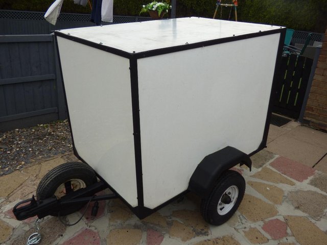 Preview of the first image of BOX TRAILER GOOD CONDITION REAR DROP DOWN DOOR READY TO GO.