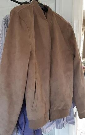 Image 2 of UK mens /boys medium faux suede jacket as new