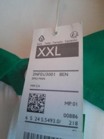 Image 1 of BNWT Benetton 80s Classic mens rugby shirt  SIZE XXL