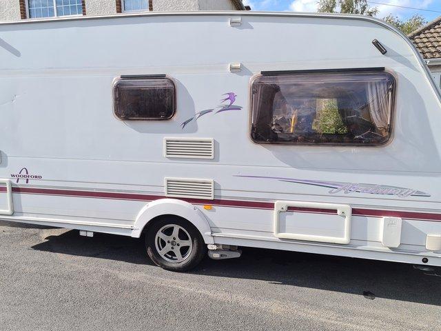 Preview of the first image of Swift Archway Woodford touring caravan with motor mover.
