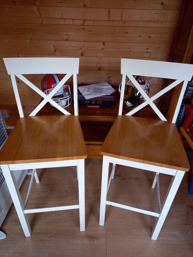 Preview of the first image of Dunhelm Salisbury Counter Height Bar Stools (x 2).