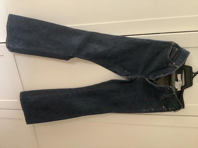 Preview of the first image of Jeans Leg Style Flare Size 2r Medium.