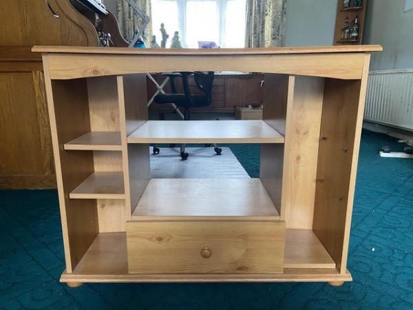 Image 1 of Wooden Television Stand for home.