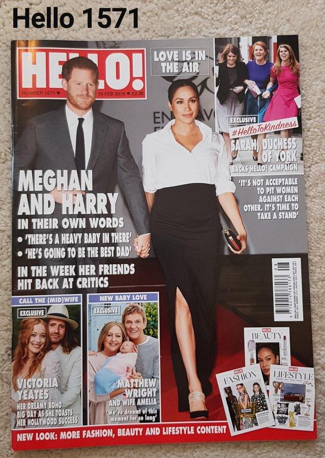 Preview of the first image of Hello Magazine 1571 - Love is in the Air - Harry & Meghan.
