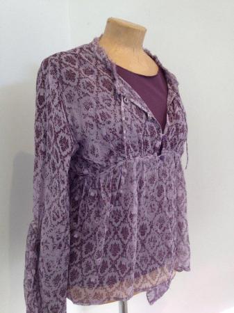 Image 1 of DKNY silk blouse size 8.  Unworn as new