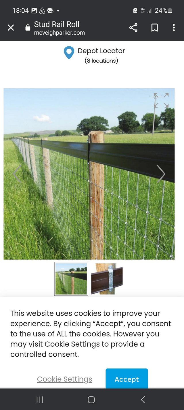 Preview of the first image of Horse safety fencing railing nylon.