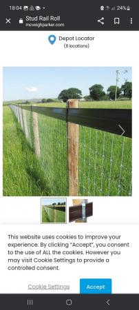 Image 1 of Horse safety fencing railing nylon