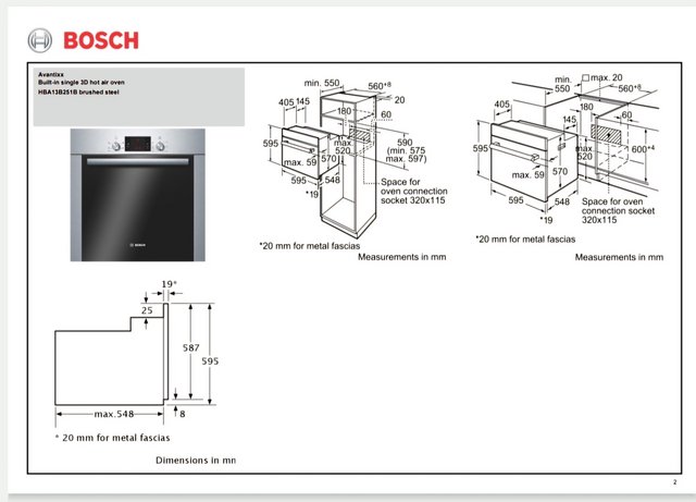Preview of the first image of Bosch electric built in oven.